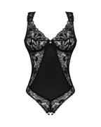 Мереживне боді Obsessive Donna Dream crotchless teddy M/L Black, відкритий досту