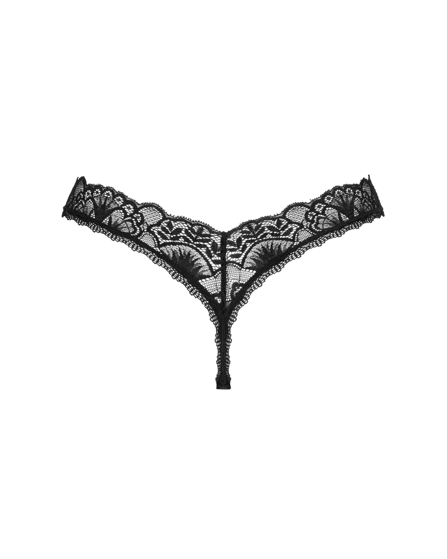Obsessive (Польща) Мереживні стрінги Obsessive Donna Dream thong XS/S Black, низька посадка