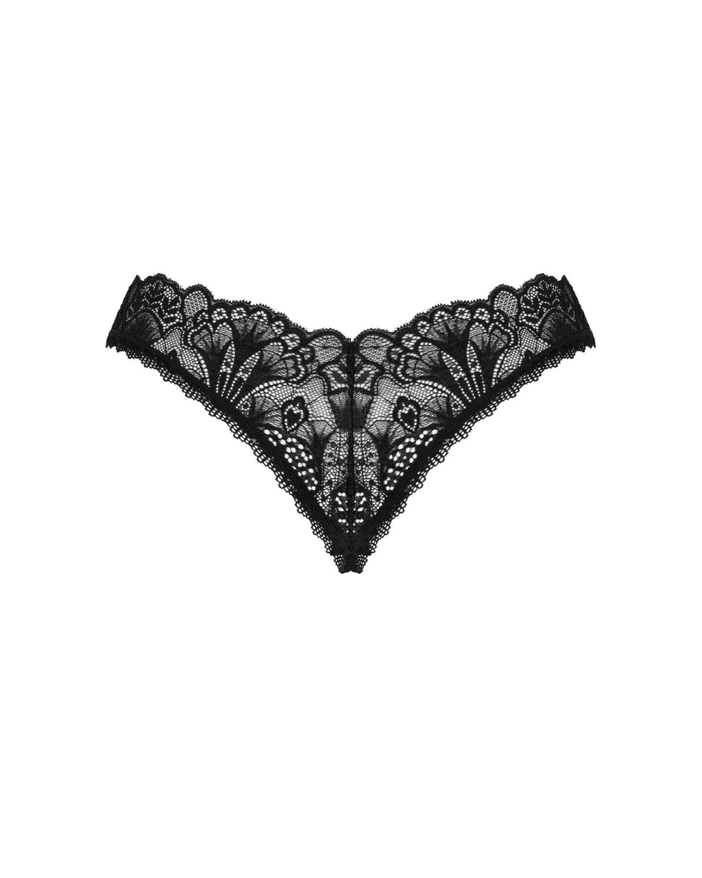 Obsessive (Польща) Мереживні стрінги Obsessive Donna Dream crotchless thong M/L Black, відкритий доступ