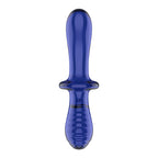 Двосторонній скляний дилдо Satisfyer Double Crystal Light blue, боросилікатне скло, унісекс