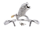 Master Series (США) Клітка для пеніса Master Series: Tiger King Cock Cage With Lock, три кільця, замок, три ключі
