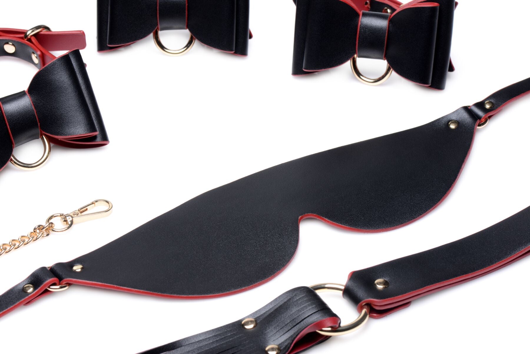 Master Series (США) Набір БДСМ з дорожньою сумкою Master Series: Bow — Luxury BDSM Set With Travel Bag, 11 предметів