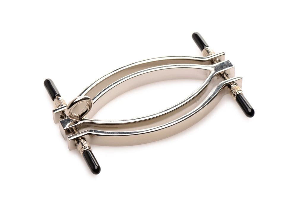 Master Series (США) Затискач для статевих губ Master Series: Pussy Tugger Adjustable Vagina Clamp with Chain