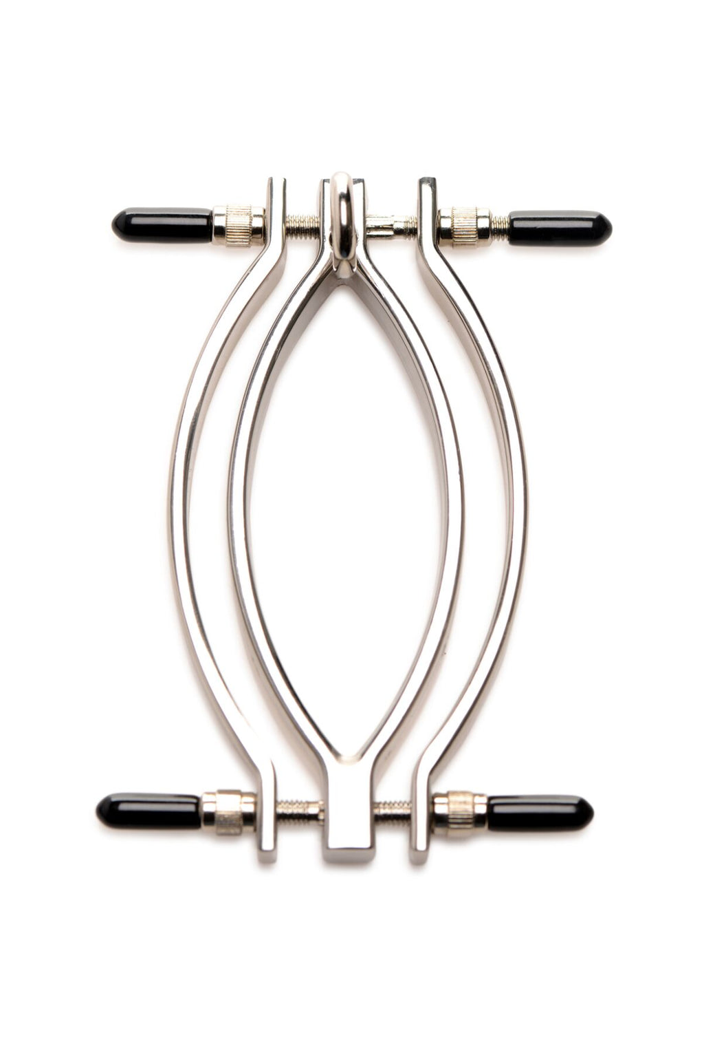 Master Series (США) Затискач для статевих губ Master Series: Pussy Tugger Adjustable Vagina Clamp with Chain