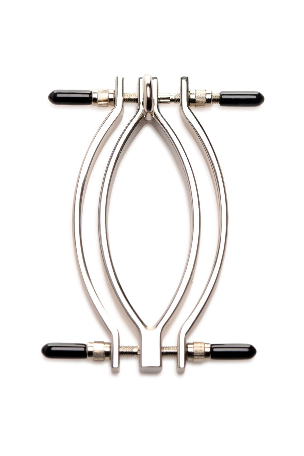 Master Series (США) Затискач для статевих губ Master Series: Pussy Tugger Adjustable Vagina Clamp with Chain