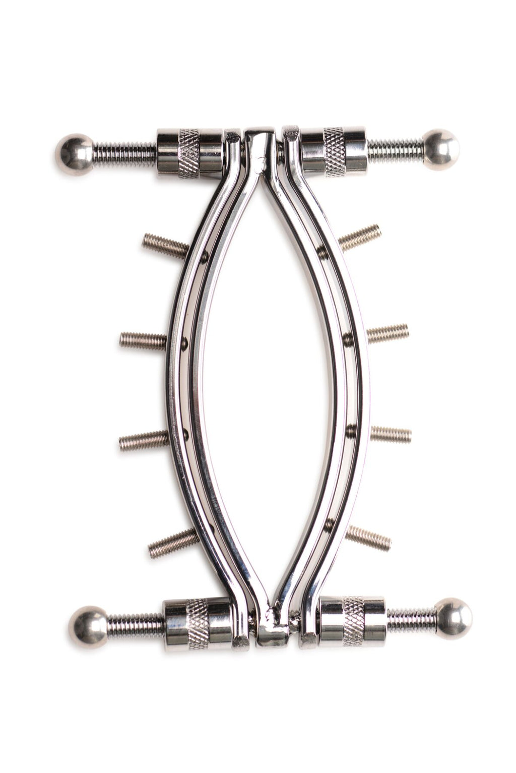 Master Series (США) Затискач для вагіни Master Series: Spread 'Em Poker Vagina Clamp with Adjustable Pressure Screws, ши