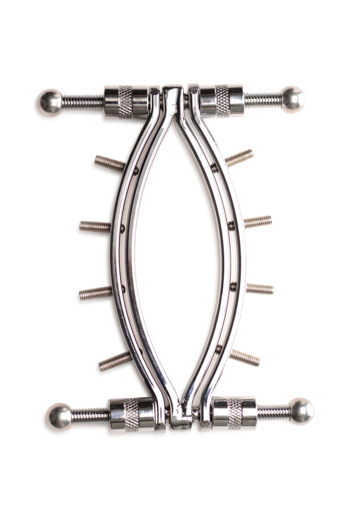 Master Series (США) Затискач для вагіни Master Series: Spread 'Em Poker Vagina Clamp with Adjustable Pressure Screws, ши