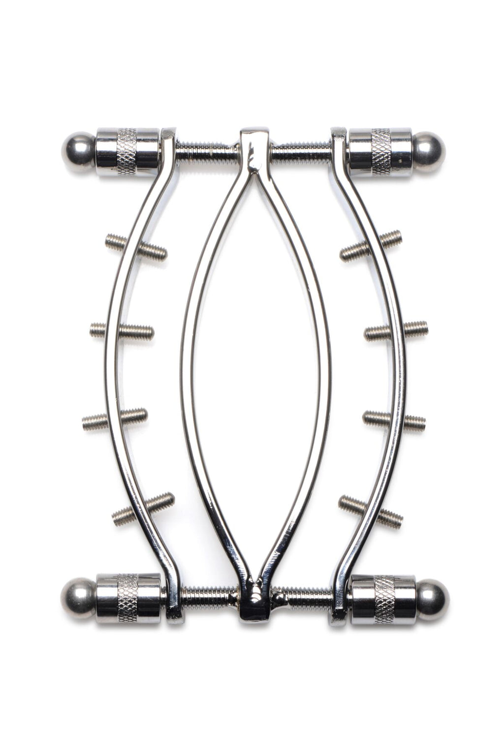 Master Series (США) Затискач для вагіни Master Series: Spread 'Em Poker Vagina Clamp with Adjustable Pressure Screws, ши
