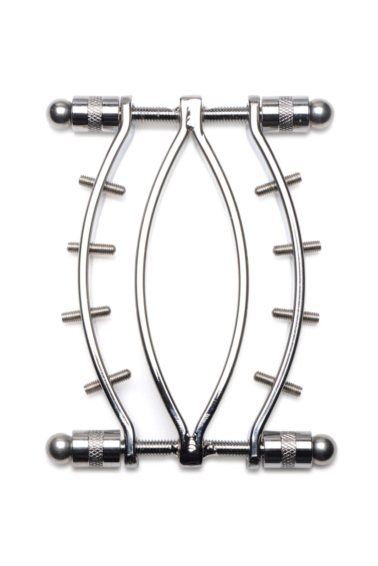 Master Series (США) Затискач для вагіни Master Series: Spread 'Em Poker Vagina Clamp with Adjustable Pressure Screws, ши