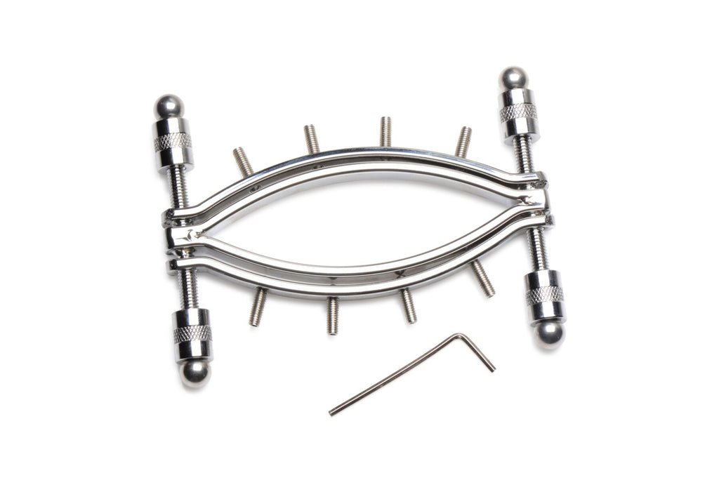 Master Series (США) Затискач для вагіни Master Series: Spread 'Em Poker Vagina Clamp with Adjustable Pressure Screws, ши