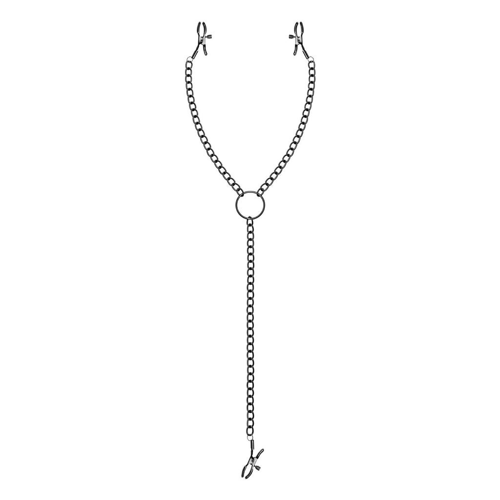 Затискачі для сосків та клітора Bedroom Fantasies: Nipple & Clitoral Clamps, чорні