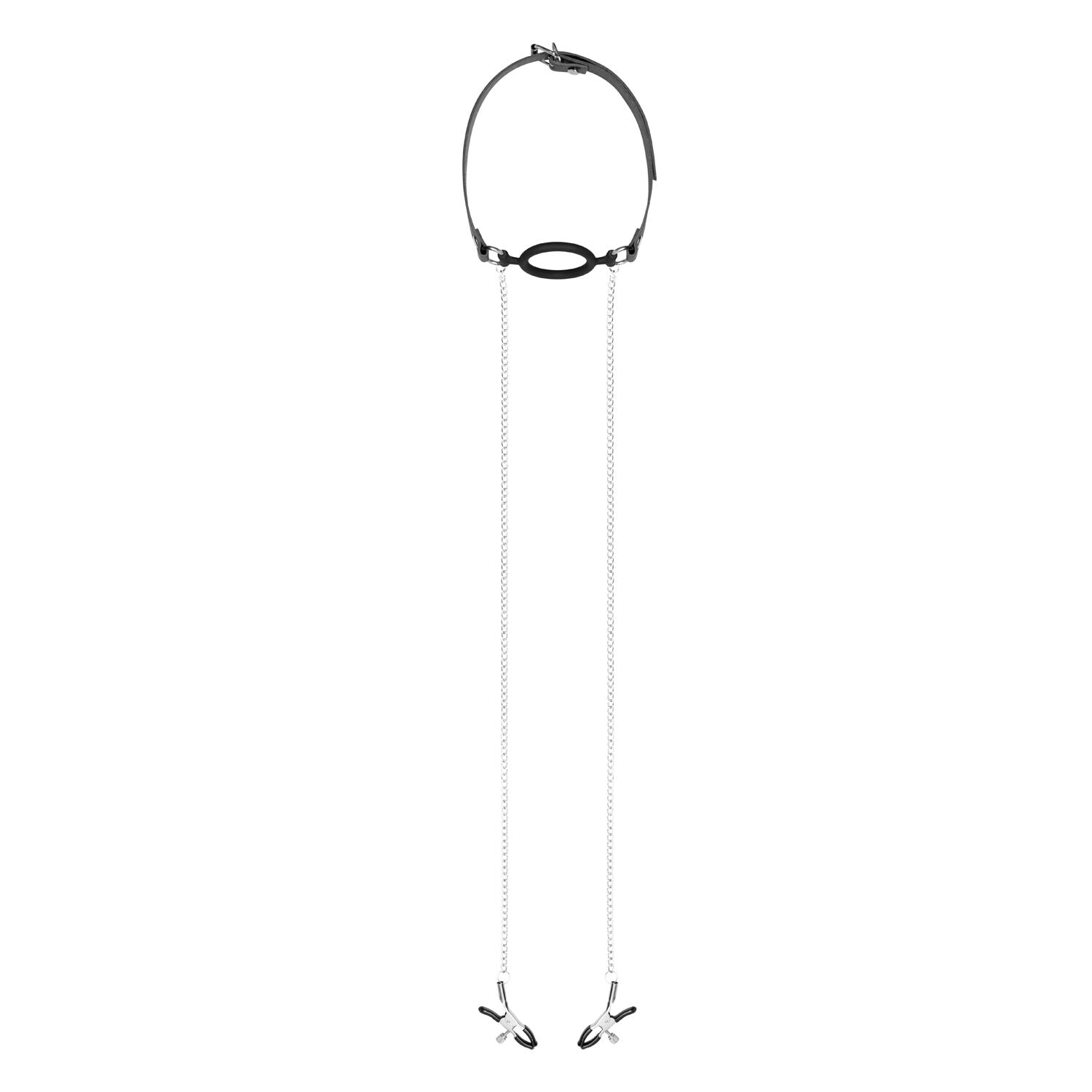 Bedroom Fantasies (Нідерланди) Затискачі з кляпом для сосків  Bedroom Fantasies: Nipple Clamps & Silicone Gag Ring