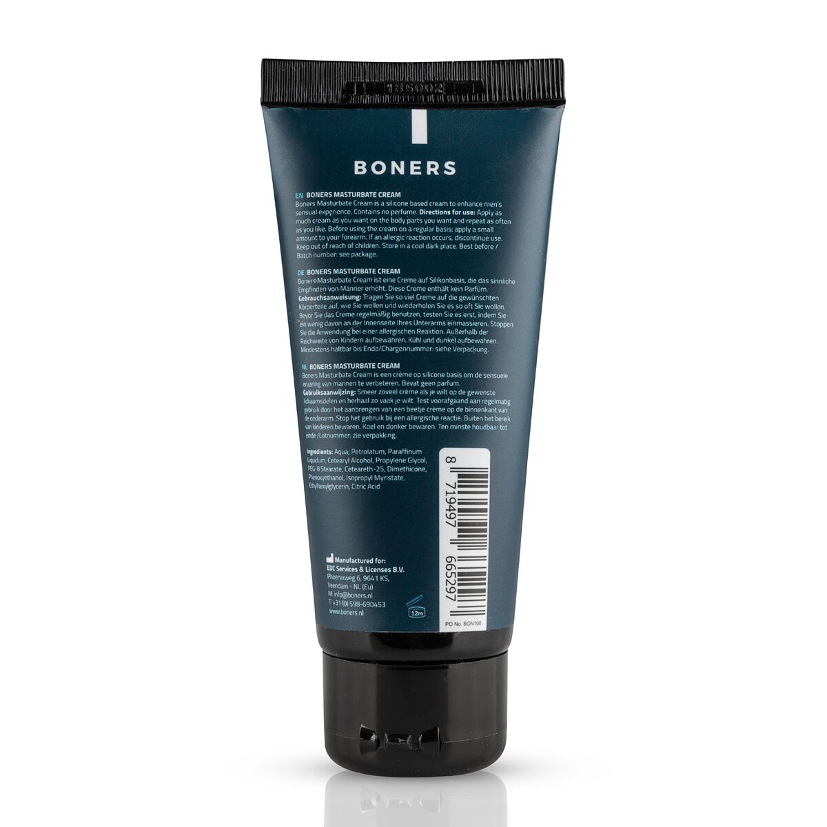 Boners (Нідерланди) Крем для мастурбації Boners Masturbation Cream на водно-силіконовій основі