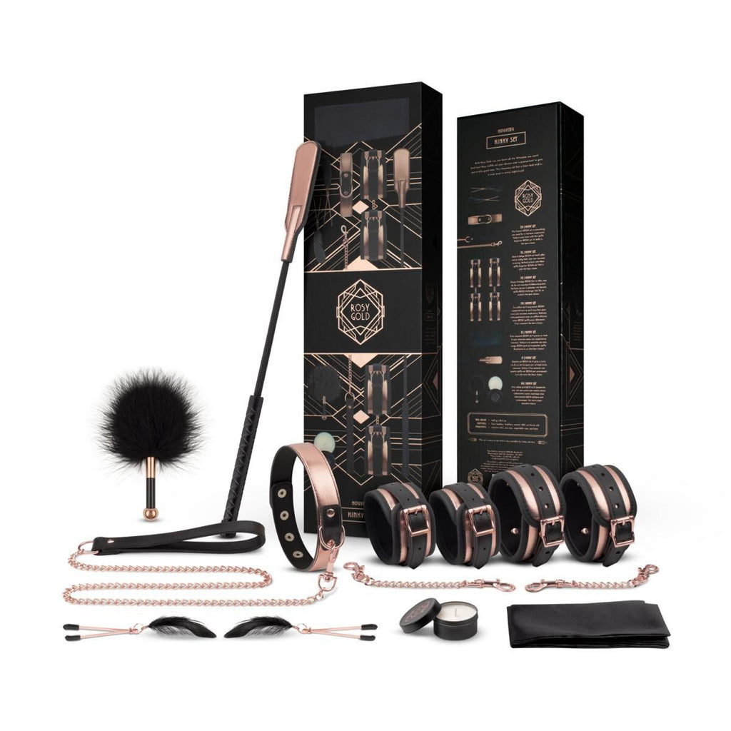 Rosy Gold (Нідерланди) Шикарний набір для BDSM Rosy Gold – Nouveau BDSM set, 9 аксесуарів