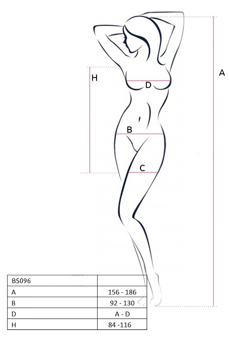 Passion (Польща) Ажурна мінісукня на тонких бретелях Passion BS096 One Size, white, плетіння на грудях