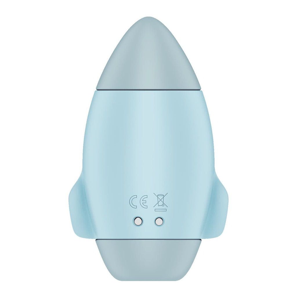 Вакуумний стимулятор з вібрацією Satisfyer Mission Control Blue, 2 незалежні мотори