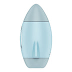 Вакуумний стимулятор з вібрацією Satisfyer Mission Control Blue, 2 незалежні мотори