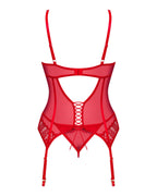 Комплект корсет та стрінги Obsessive Ingridia corset & thong