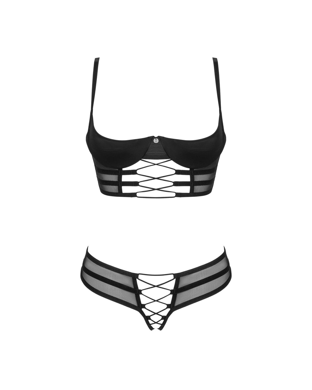 Obsessive (Польща) Комплект Obsessive Roxelia 2-pcs crotchless set XS/S