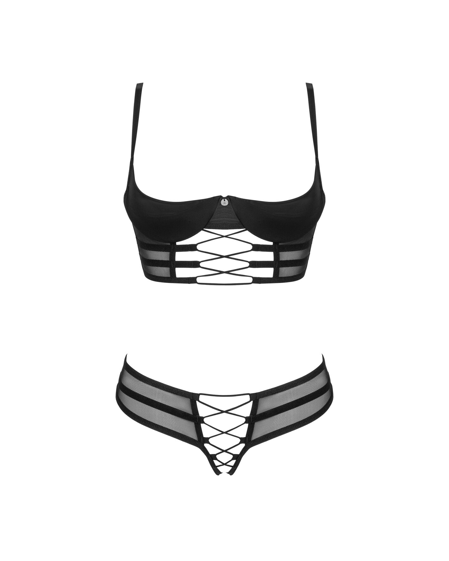 Obsessive (Польща) Комплект Obsessive Roxelia 2-pcs crotchless set XS/S
