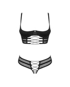 Комплект Obsessive Roxelia 2-pcs crotchless set XS/S