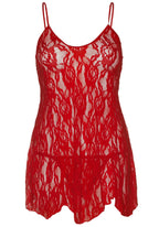 Сорочка бебі-дол Leg Avenue Rose Lace Flair Chemise, Queen Size