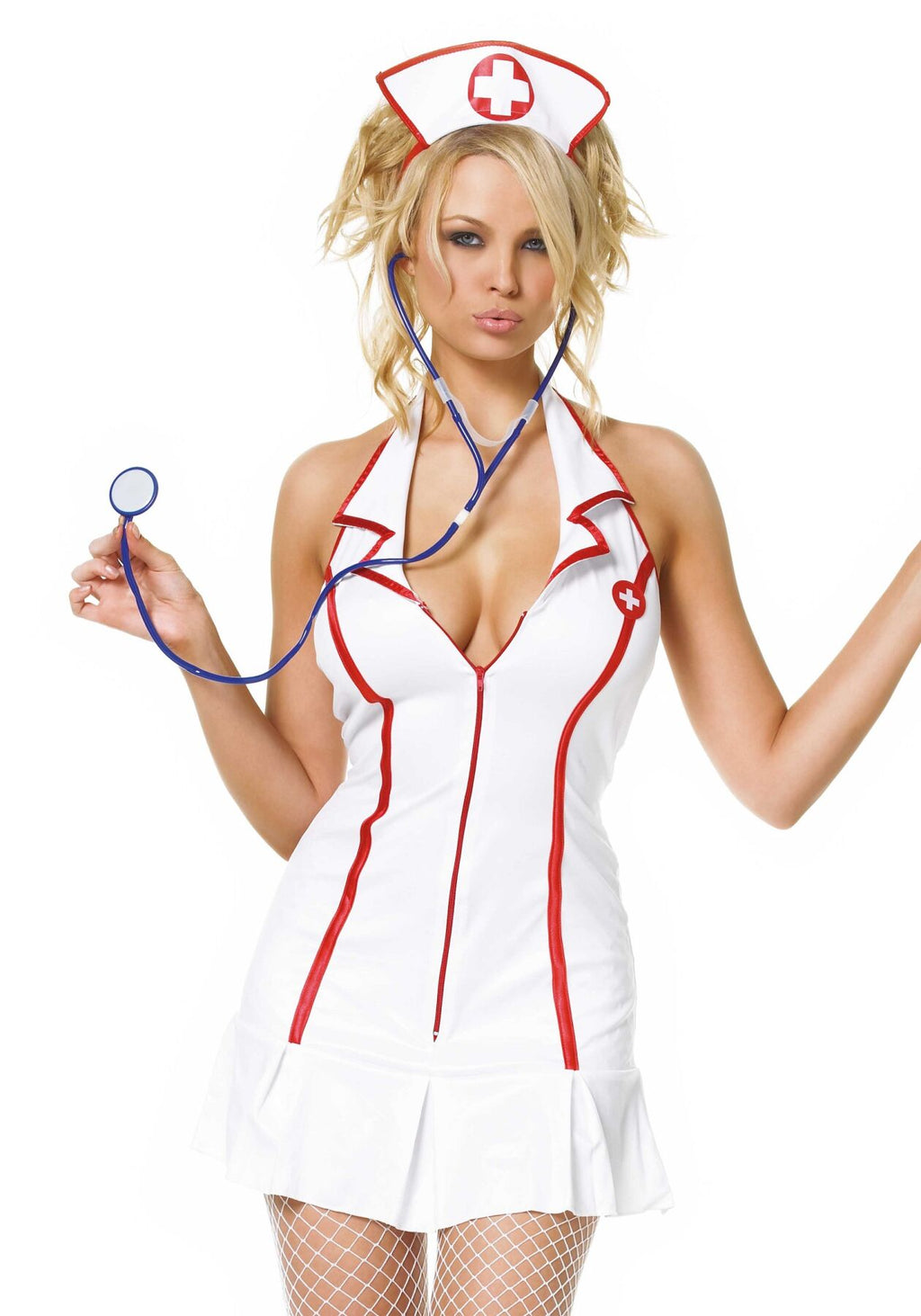 Leg Avenue (США) Еротичний костюм медсестри Leg Avenue Head Nurse S/M, сукня, аксесуар на голову, стетоскоп