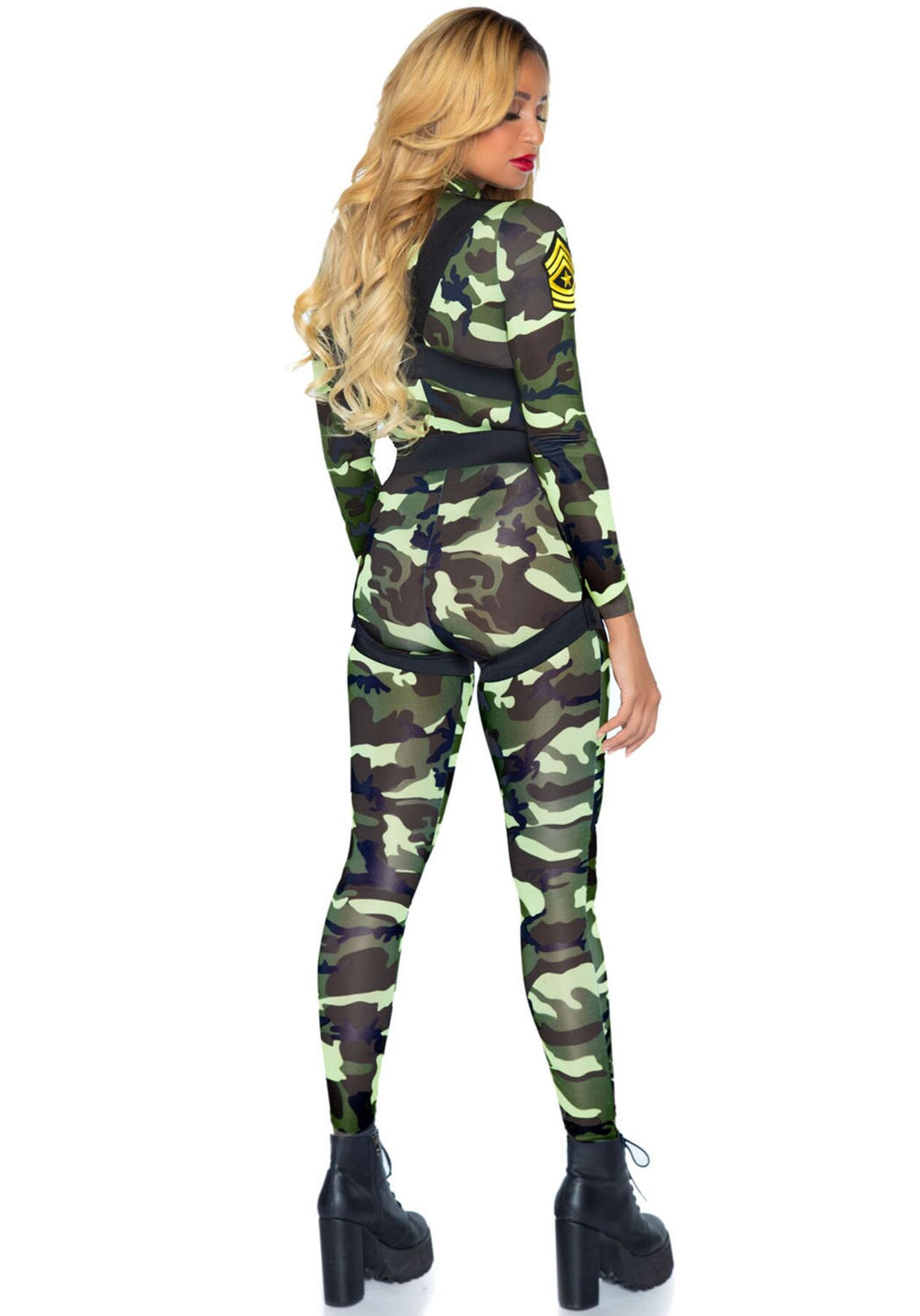 Leg Avenue (США) Еротичний костюм десантниці Leg Avenue Pretty Paratrooper S, комбінезон, портупея