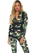 Leg Avenue (США) Еротичний костюм десантниці Leg Avenue Pretty Paratrooper S, комбінезон, портупея