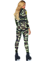Еротичний костюм десантниці Leg Avenue Pretty Paratrooper M, комбінезон, портупе