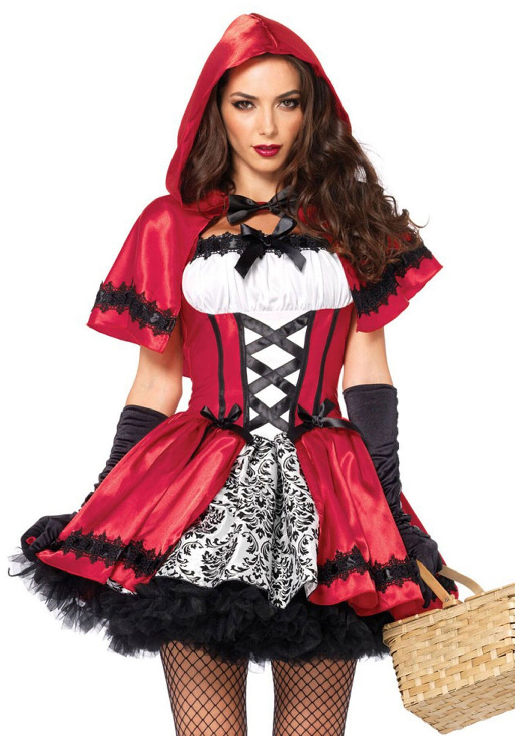 Leg Avenue (США) Еротичний костюм Червоної шапочки Leg Avenue Gothic Red Riding Hood M, сукня, накидка