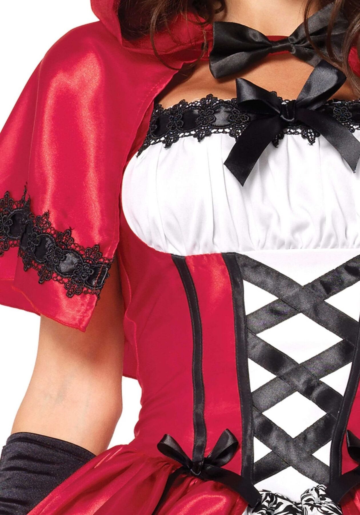 Leg Avenue (США) Еротичний костюм Червоної шапочки Leg Avenue Gothic Red Riding Hood XL, сукня, накидка