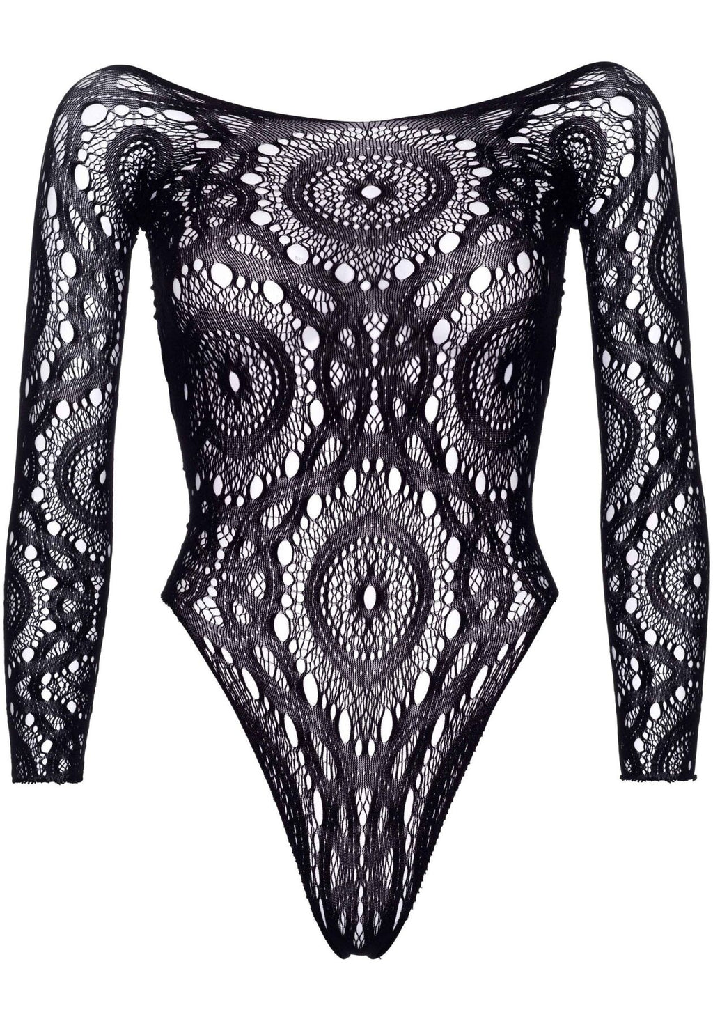 Leg Avenue (США) Еротичне боді-бодістокінг Leg Avenue Snap crotch thong back teddy Black S/M