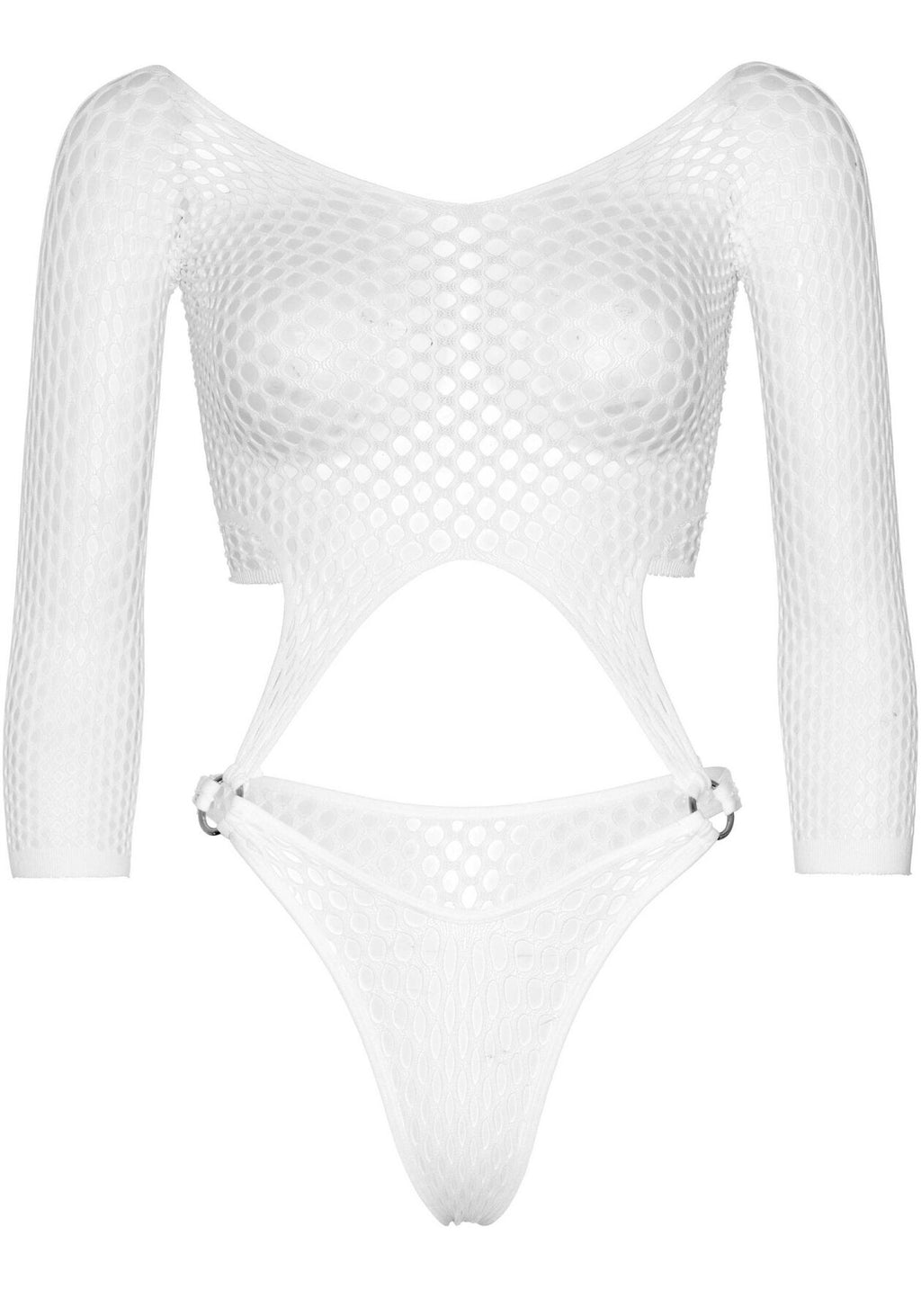 Leg Avenue (США) Еротичне боді Leg Avenue Top bodysuit with thong back White