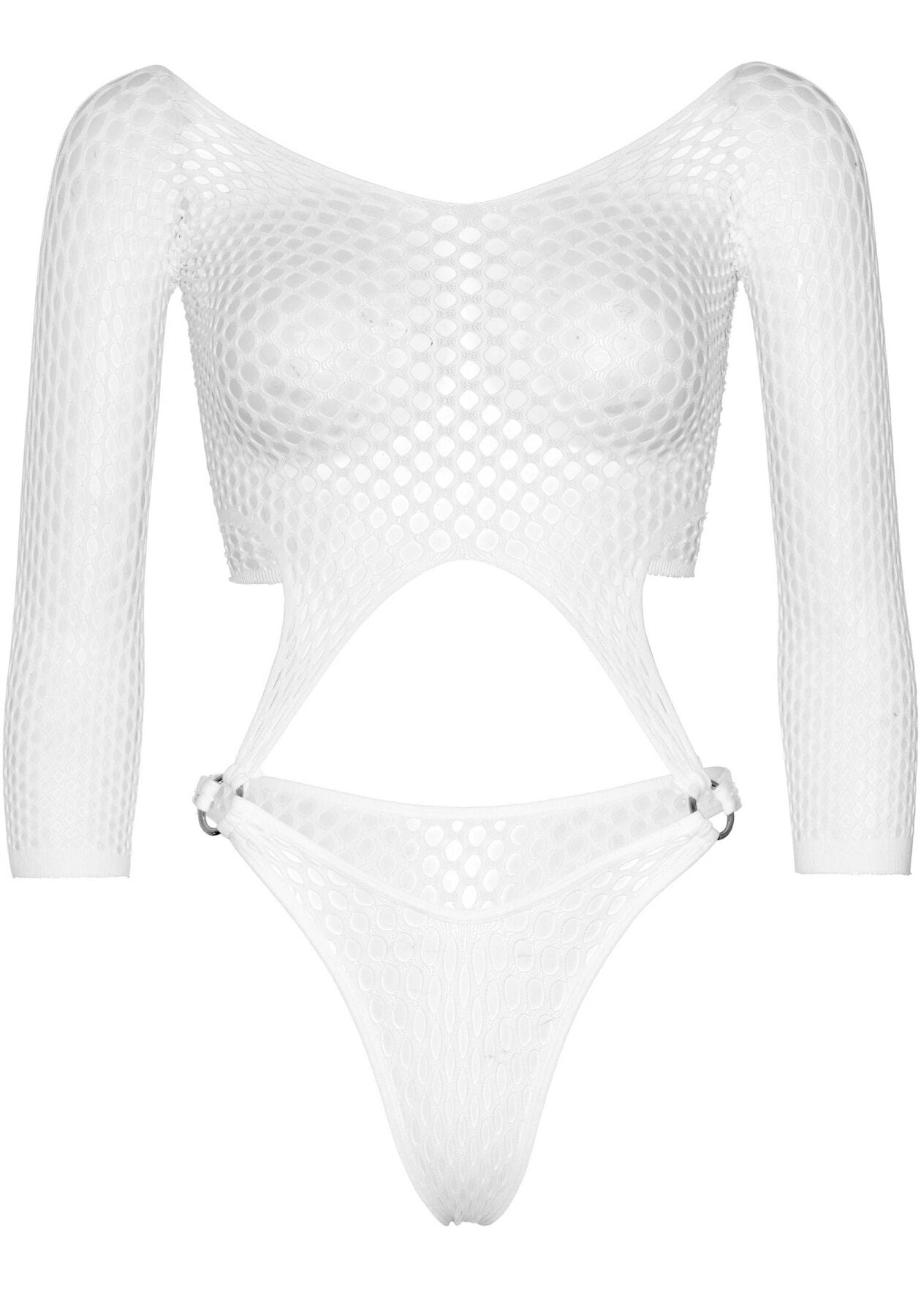 Leg Avenue (США) Еротичне боді Leg Avenue Top bodysuit with thong back White