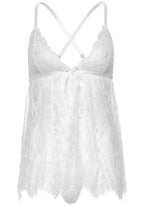 Сорочка бебі-дол Leg Avenue Floral lace babydoll & string, стрінги