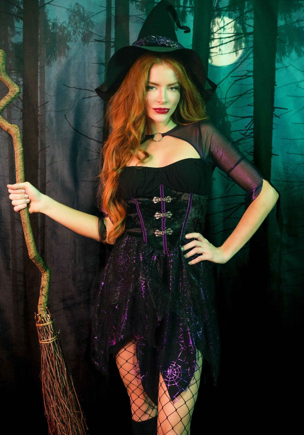 Leg Avenue (США) Костюм відьми Leg Avenue Mystical Witch S, сукня, капелюх