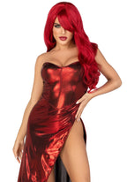 Еротична сукня Leg Avenue Shimmer bodysuit with skirt
