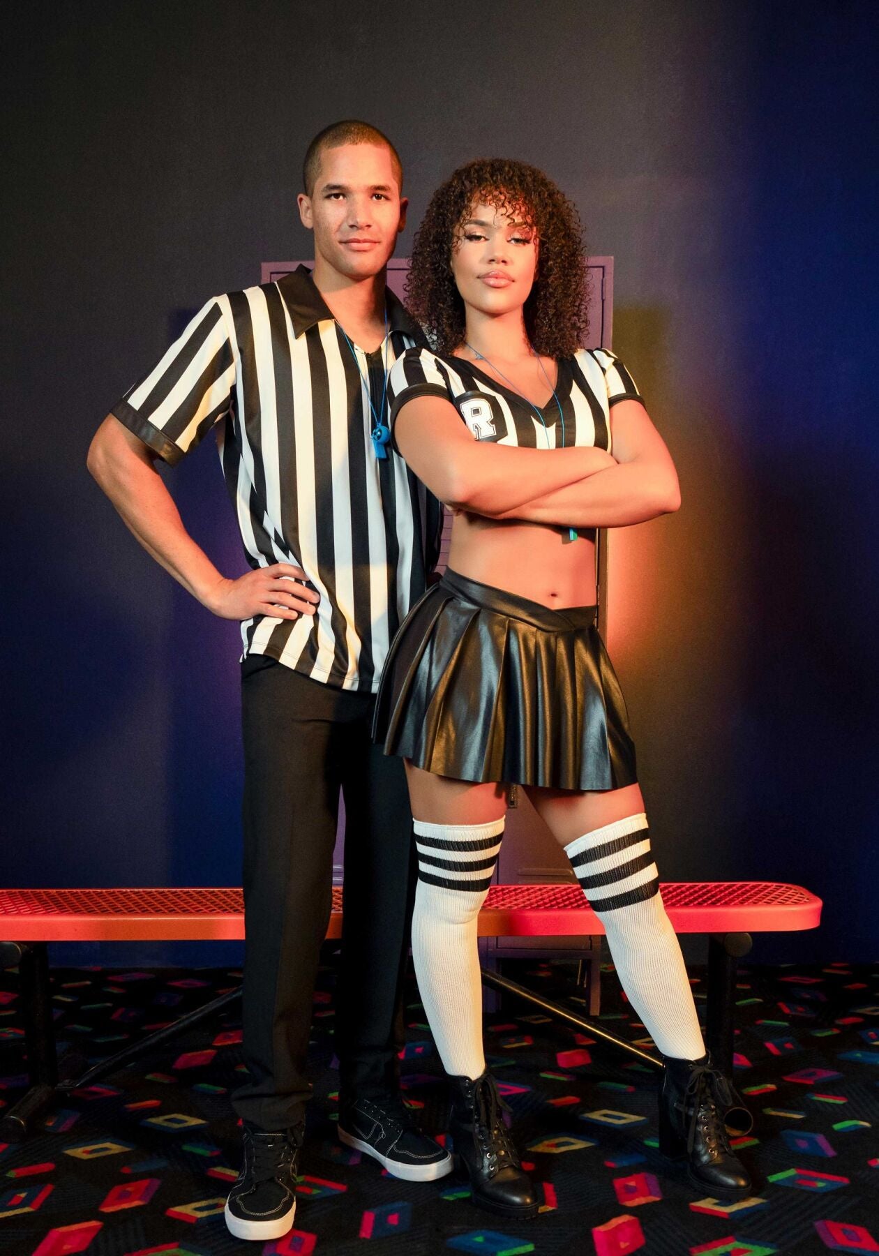 Leg Avenue (США) Костюм рефері Leg Avenue Time Out Referee S, кроп-топ спідниця свисток