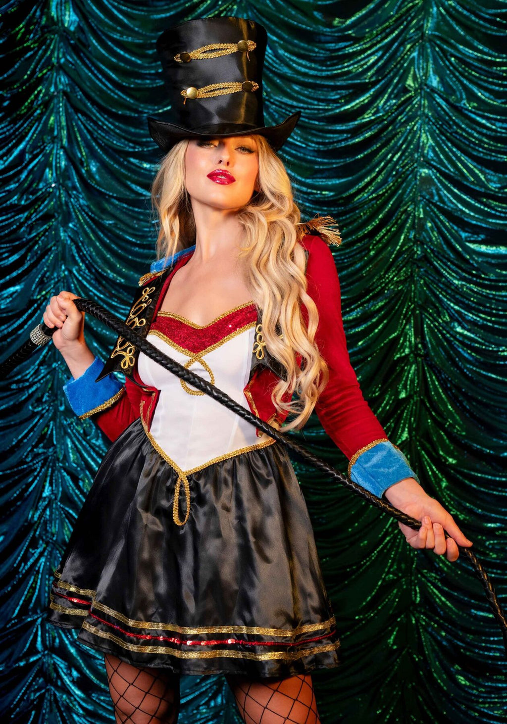 Leg Avenue (США) Костюм дресирувальниці Leg Avenue Ringmaster Costume S, сукня, капелюх