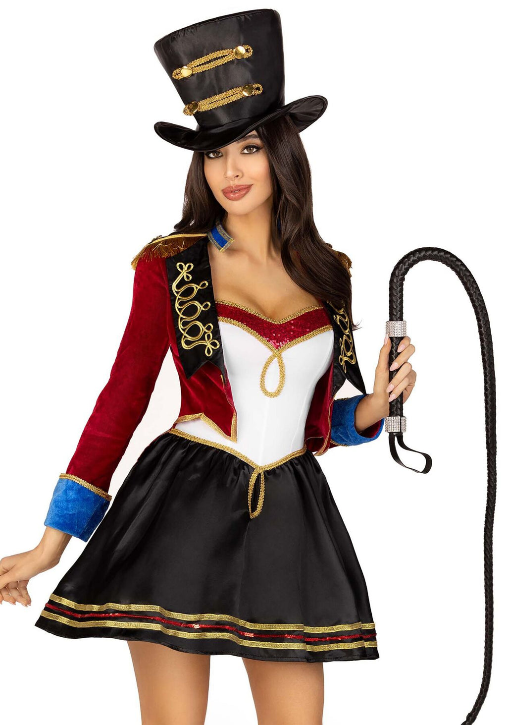 Leg Avenue (США) Костюм дресирувальниці Leg Avenue Ringmaster Costume M, сукня, капелюх