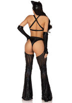 Еротичний костюм кішечки-пані Leg Avenue Mistress Kitty, рукавички, комбінезон, маска