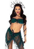 Leg Avenue (США) Еротичний костюм Медузи Горгони Leg Avenue Medusa Costume S, топ, спідниця, нарукавники, прикраси