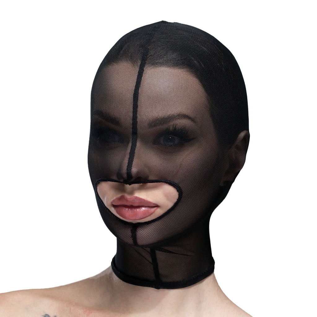 Feral Feelings (Україна) Маска сітка із відкритим ротом Feral Feelings - Hood Mask Black