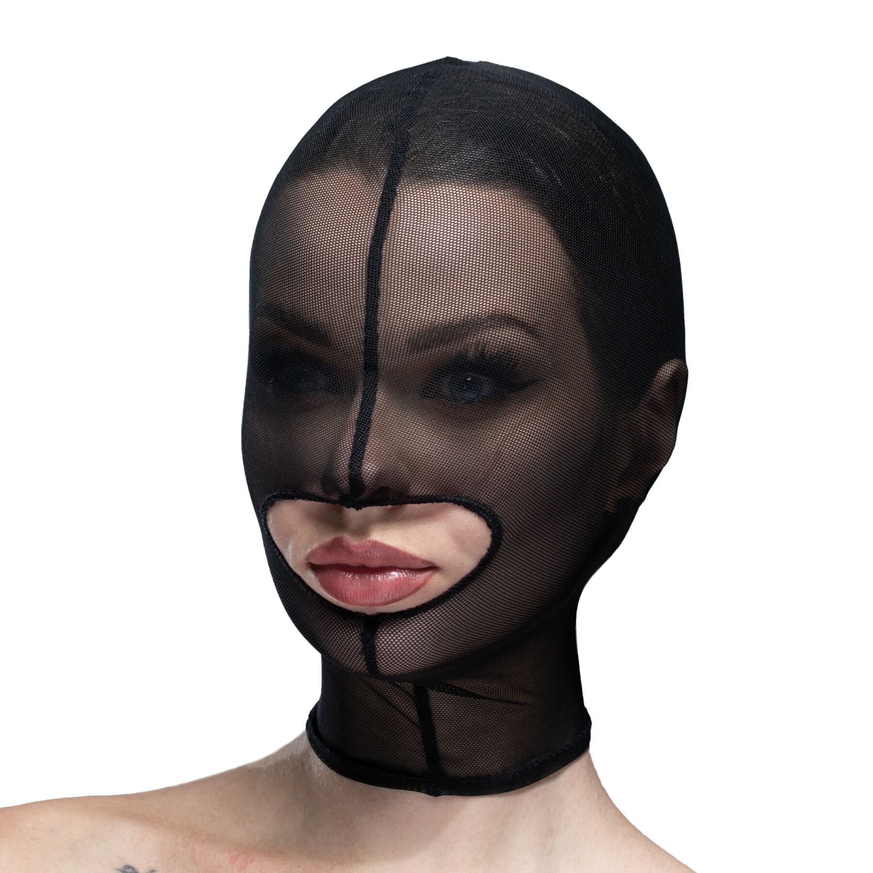 Feral Feelings (Україна) Маска сітка із відкритим ротом Feral Feelings - Hood Mask Black