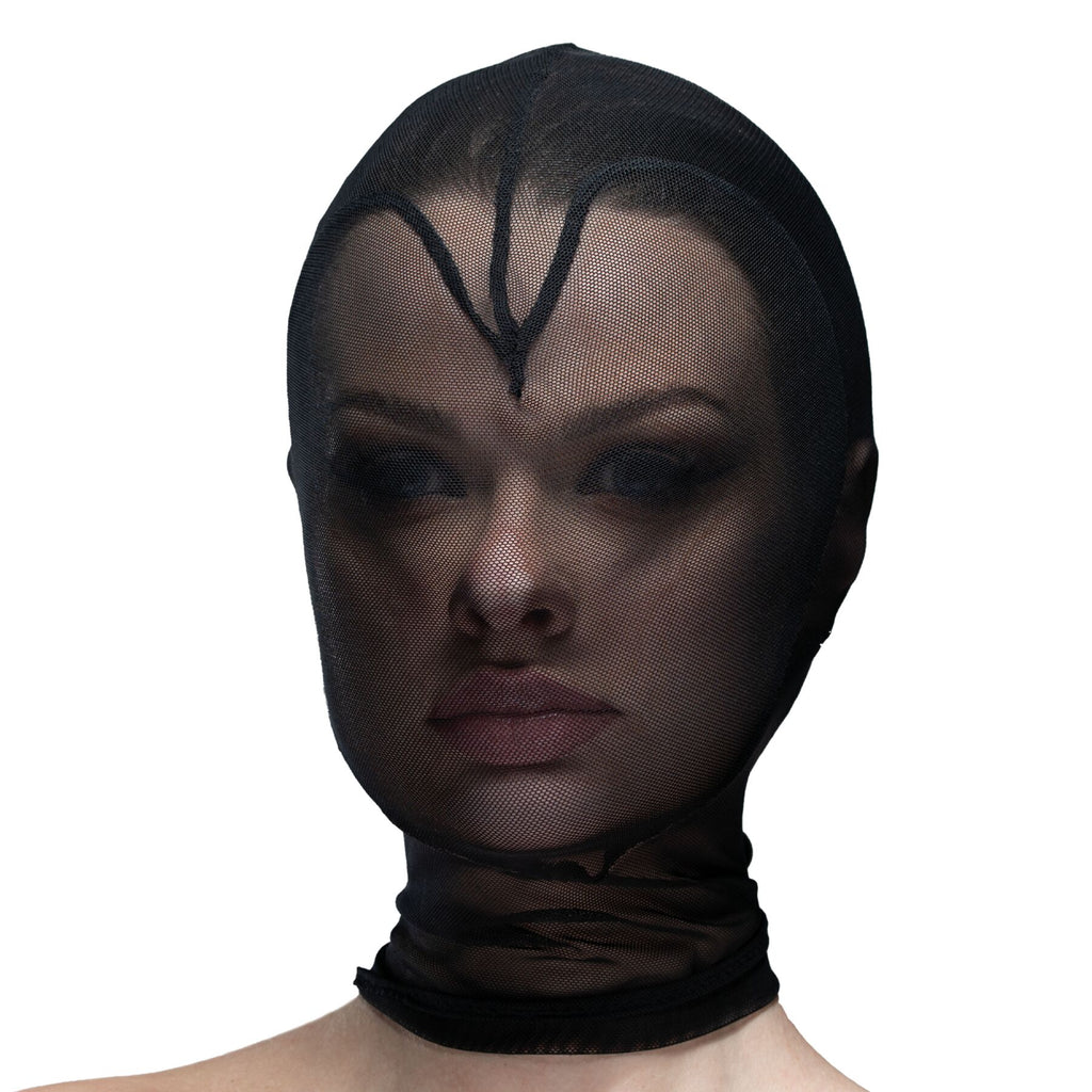 Feral Feelings (Україна) Маска серце сітка із повністю закритим обличчям Feral Feelings - Hearts Mask Black/Black