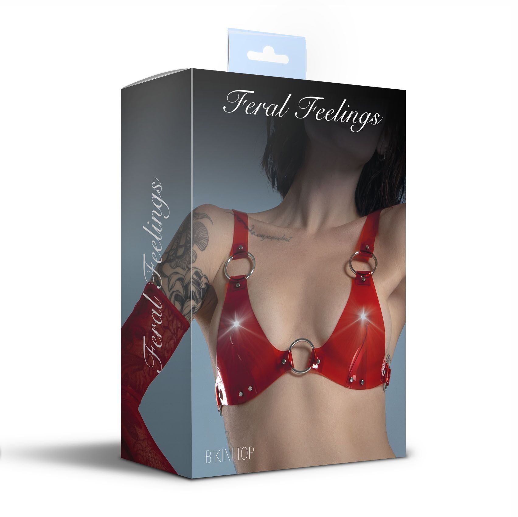 Feral Feelings (Україна) Ліф класичний Feral Feelings - Bikini Top Red Trasparent