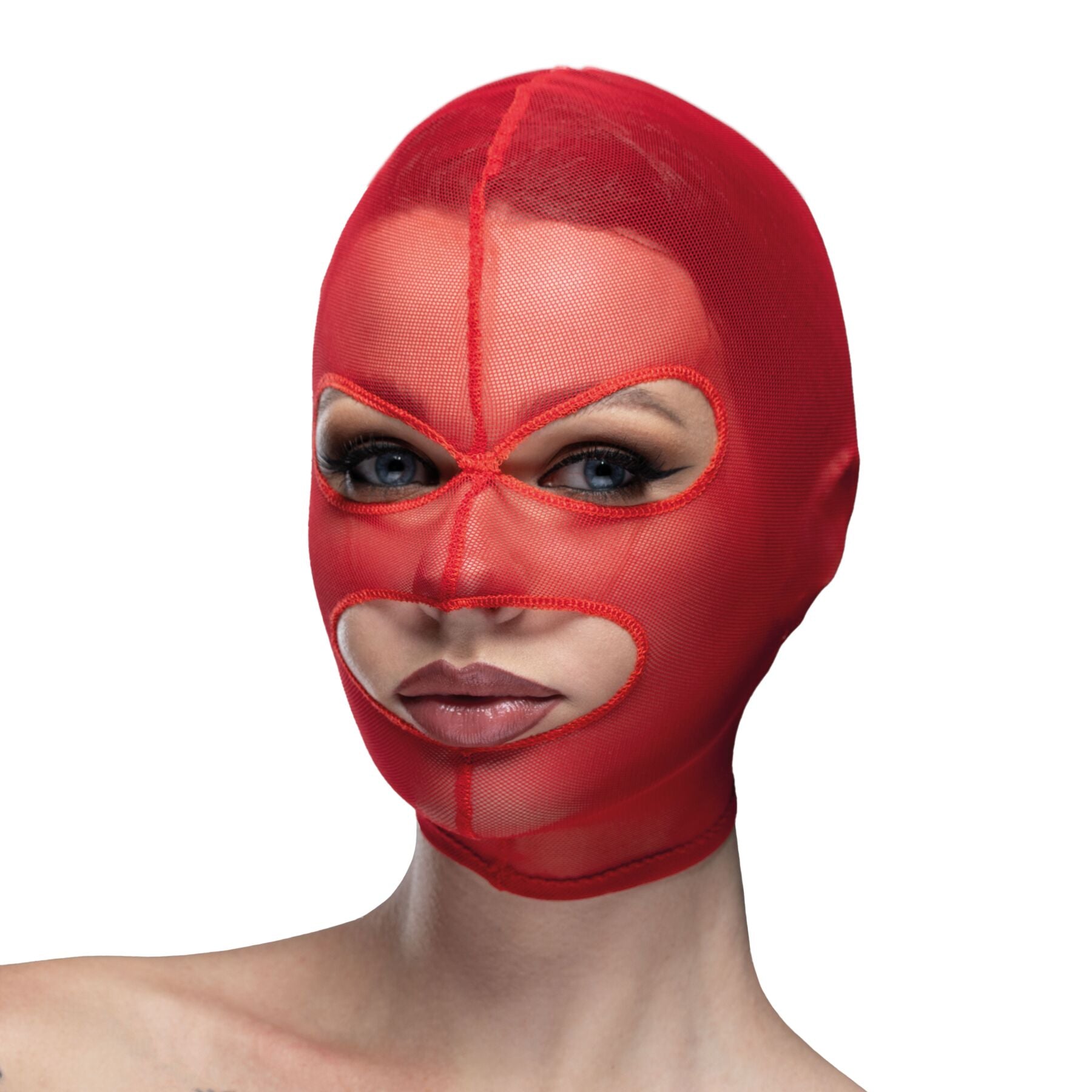 Feral Feelings (Україна) Маска сітка з відкритим ротом та очима Feral Feelings - Mask Red