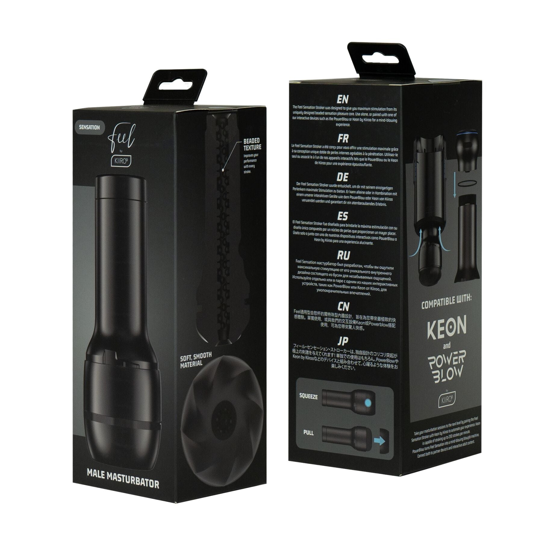 Kiiroo (Нідерланди) Мастурбатор Kiiroo FeelSensation Stroker PBC, сумісний з PowerBlow і Keon