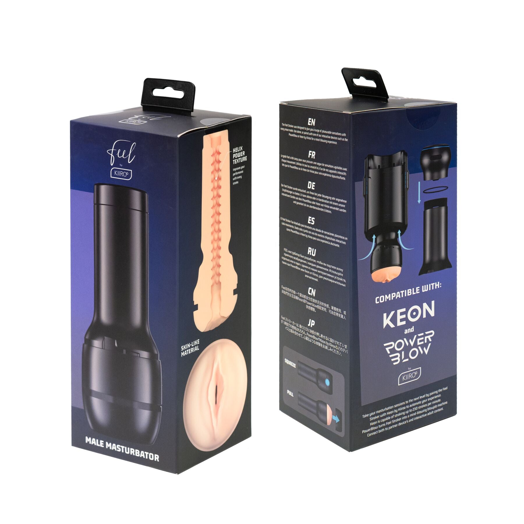 Kiiroo (Нідерланди) Мастурбатор-вагіна Kiiroo Feel Stroker PBC, сумісний з PowerBlow і секс-машиною Kiiroo Keon